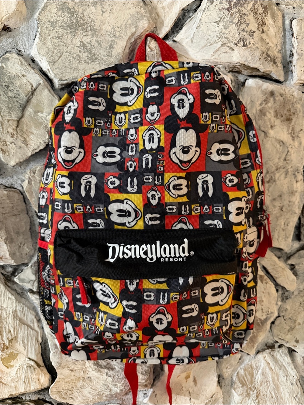 Disney Parks Disneyland Resort Mickey Pattern Backpack NWT!